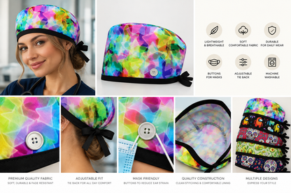 NOCTE+ Scrub Hat — Rainbow Edition